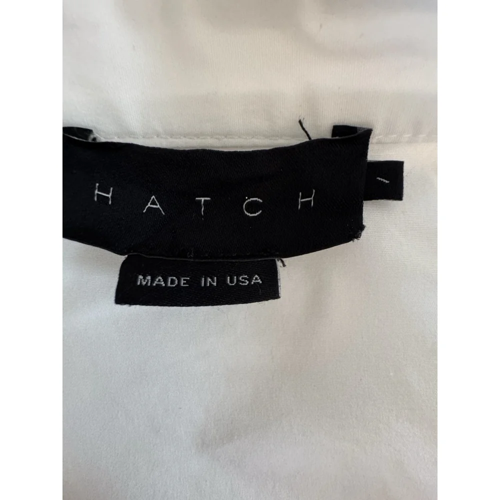 HATCH White Button Down Shirt Womens Maternity Oversized Long Sleeve 97% Cotton - Picture 7 of 9